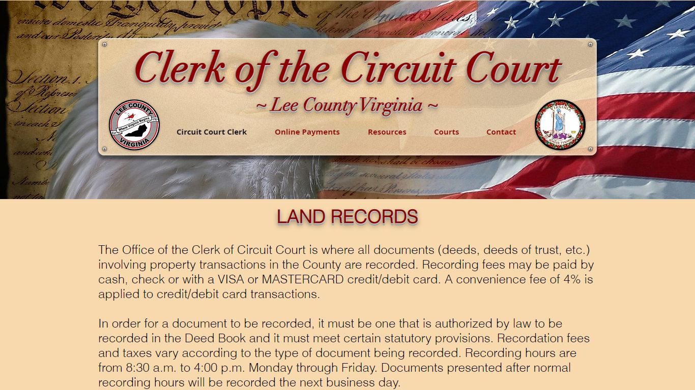 Land Records - Circuit Court Clerk for Lee County Virginia